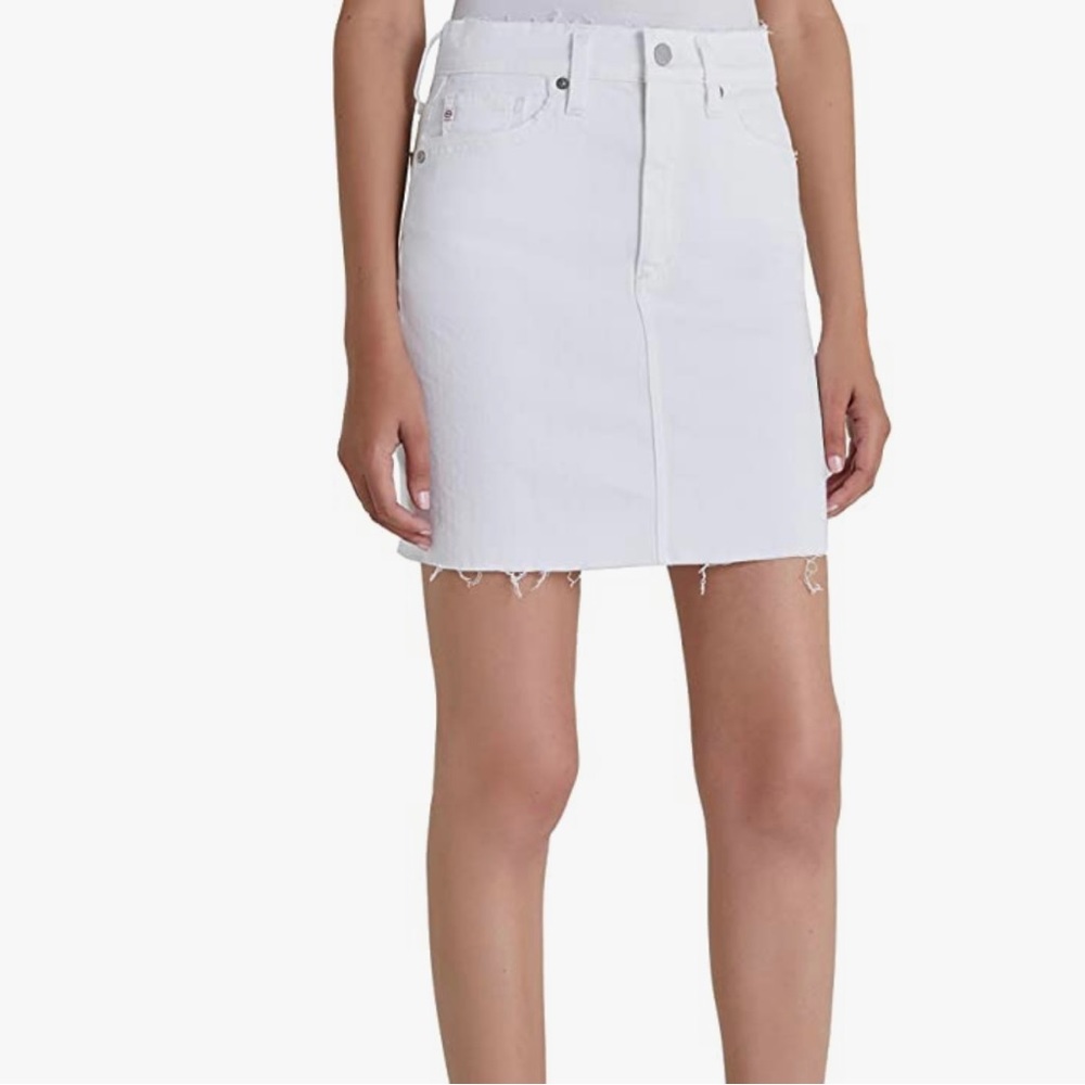 AG Adriano Goldschmied Vera Mini skirt Retro white